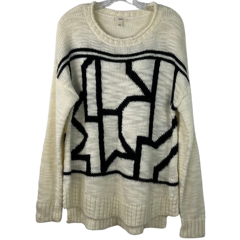 Caslon Women's Tunic Sweater Loungewear High/Low Clean Girl Pullover Size Large